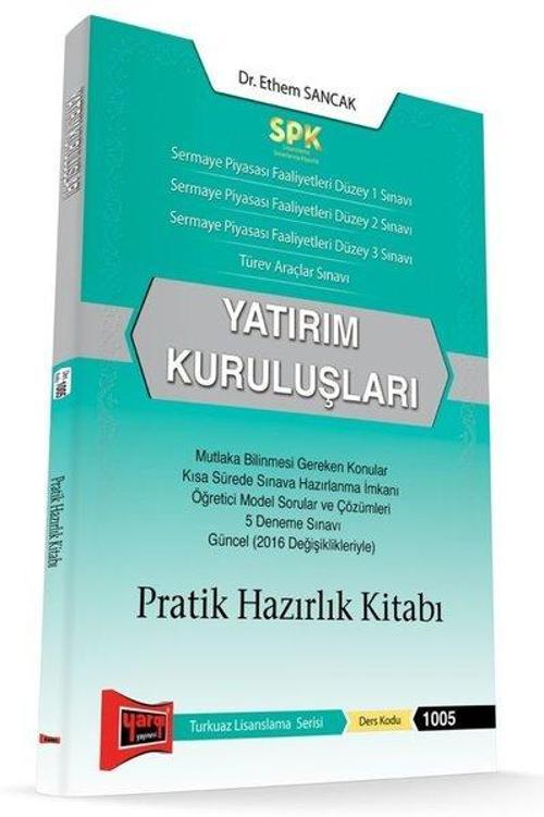 Yargı Yayınları Spk Yatırım Kuruluşları Pratik Hazırlık Kitabı