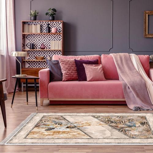 Kaymaz Taban Djt Salon Halısı Trend Saçaklı Modern 729