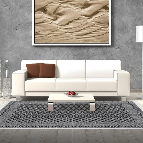 Kaymaz Taban Djt Salon Halısı Trend Saçaklı Modern M5001