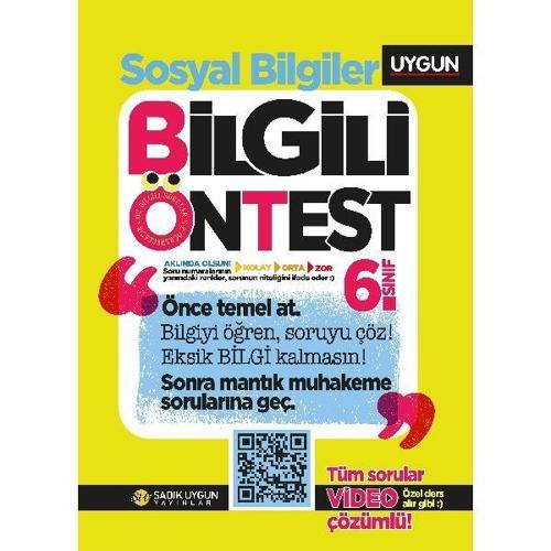 6.Sınıf Bilgili Ön Test Sosyal Bilgiler