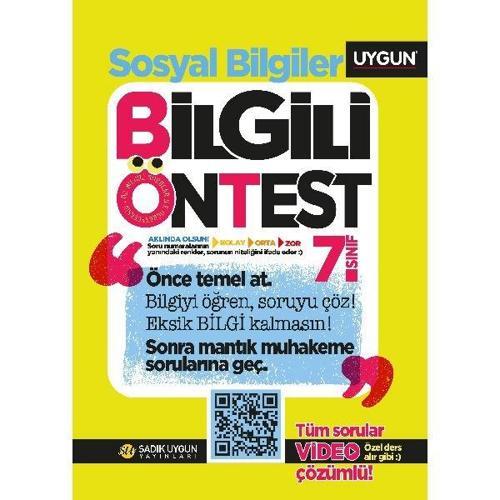 7.Sınıf Bilgili Ön Test Sosyal Bilgiler