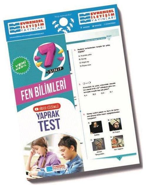 7. Sınıf Fen Bilimleri Video Çözümlü Yaprak Test