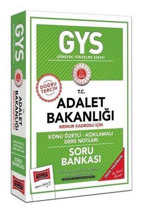 GYS T.C. Adalet Bakanlığı Memur Kadrosu İçin Konu Özetli Soru Bankası