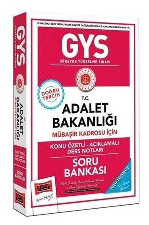 GYS T.C. Adalet Bakanlığı Mübaşir Kadrosu İçin Konu Özetli Açıklamalı Soru Bankası