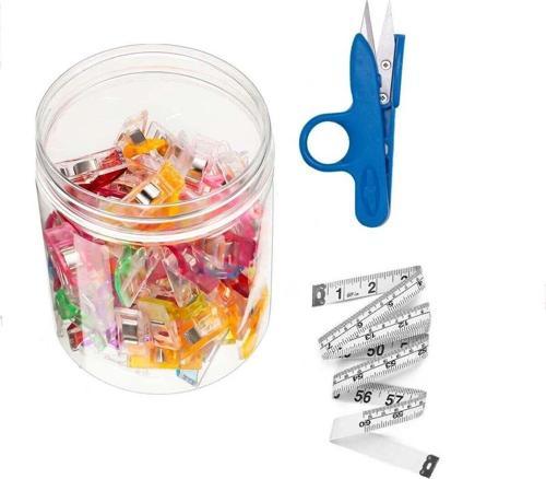 Dikiş Nakış Kumaş Kağıt Maşası Plastik Klips Tutucu Mandal 60 Ad