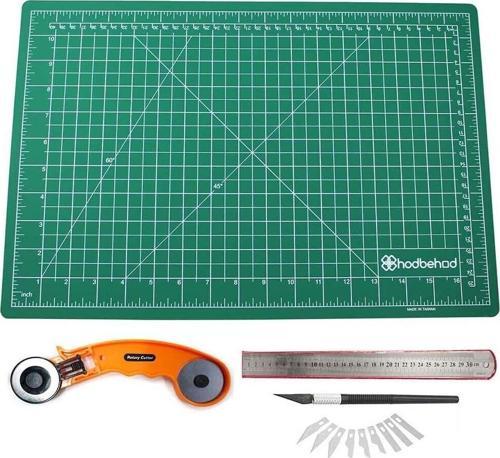 A2 Yeşil 60X45Cm Çift Taraflı Kesim Altlığı Hobi Cutting Mat Set
