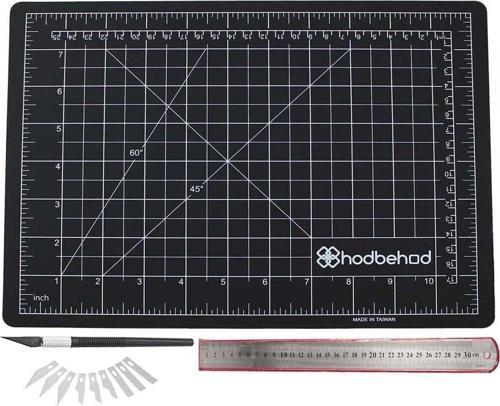 A4 Siyah Hobi Kesim Matı Seti Çift Taraflı Cutting Mat Set
