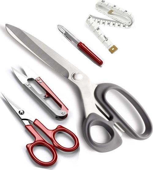Sol El Makası Solak Plastik Saplı 21 Cm Kumaş Kesim Makası Set