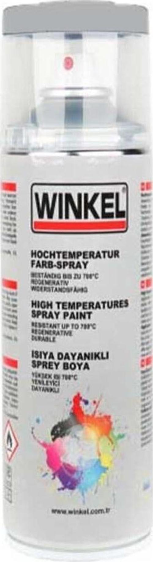 700 Derece Yüksek Isıya Dayanıklı Gri Ral 9006 Sprey Boya 400 Ml