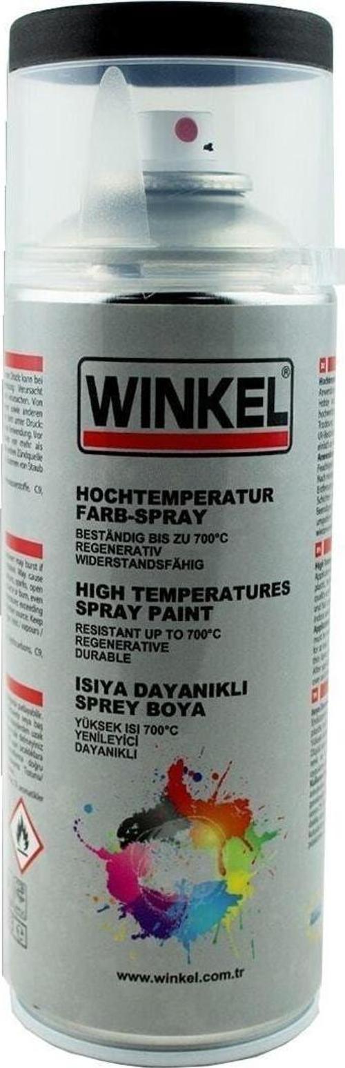 700°C Isıya Dayanıklı Siyah Mat Sprey Boya 400 Ml