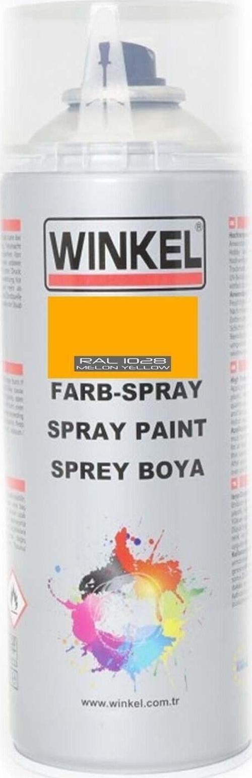 Akrilik Ral 1028 Kavun Sarısı Sprey Boya 400 Ml