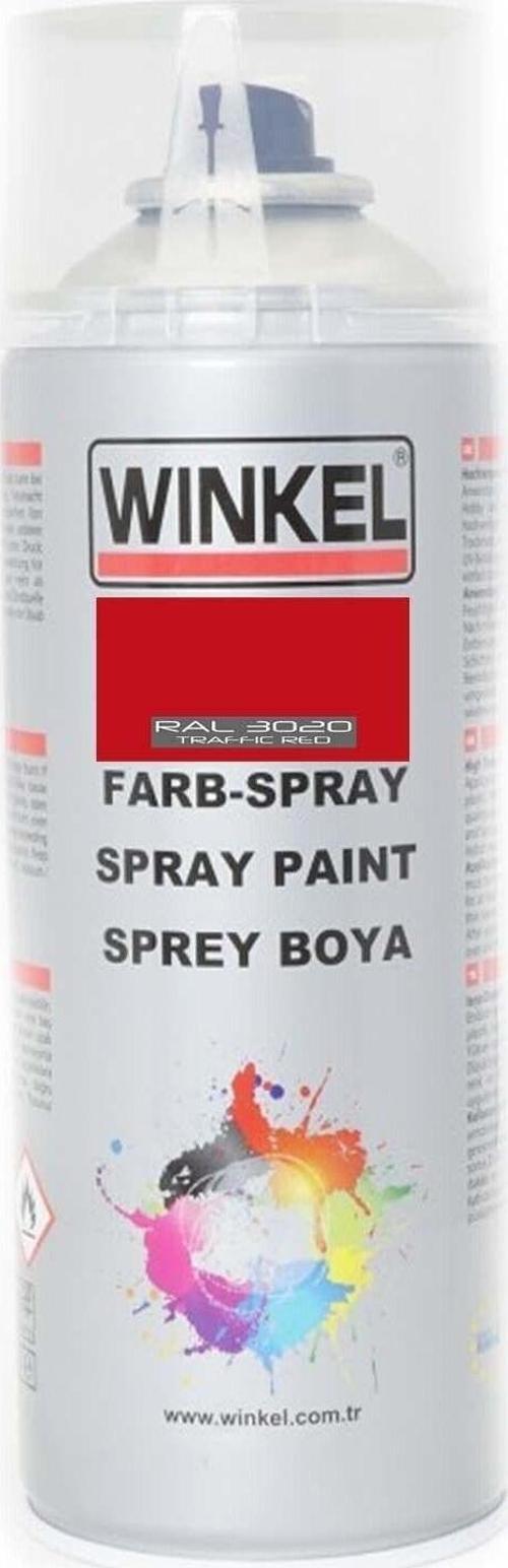 Akrilik Ral 3020 Trafik Kırmızı Sprey Boya 400 Ml