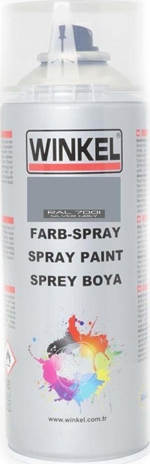 Akrilik Ral 7001 Gümüş Gri Sprey Boya 400 Ml