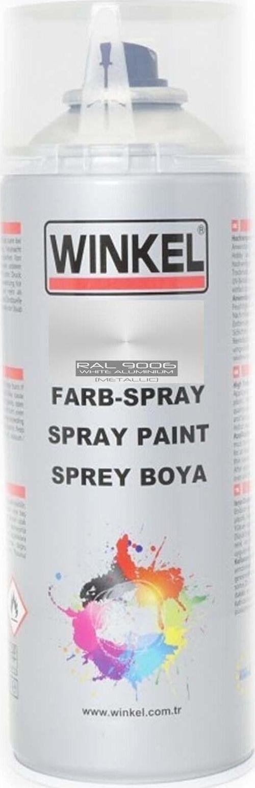 Akrilik Ral 9006 Beyaz Aluminyum Sprey Boya 400 Ml