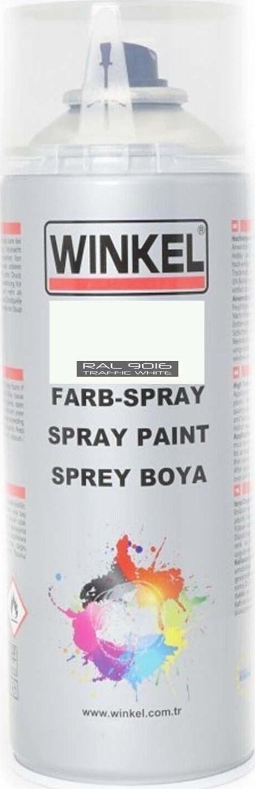 Akrilik Ral 9016 Trafik Beyaz Sprey Boya 400 Ml