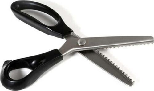Surfile Terzi Makası Zig - Zag 25 Cm 15 Diş 3 Mm Diş Derinliği