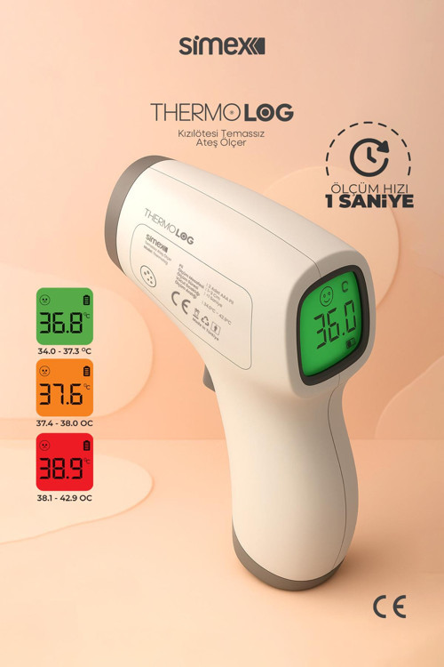 Thermolog Ateş Ölçer Temassız Vücut ve Alından Termometre