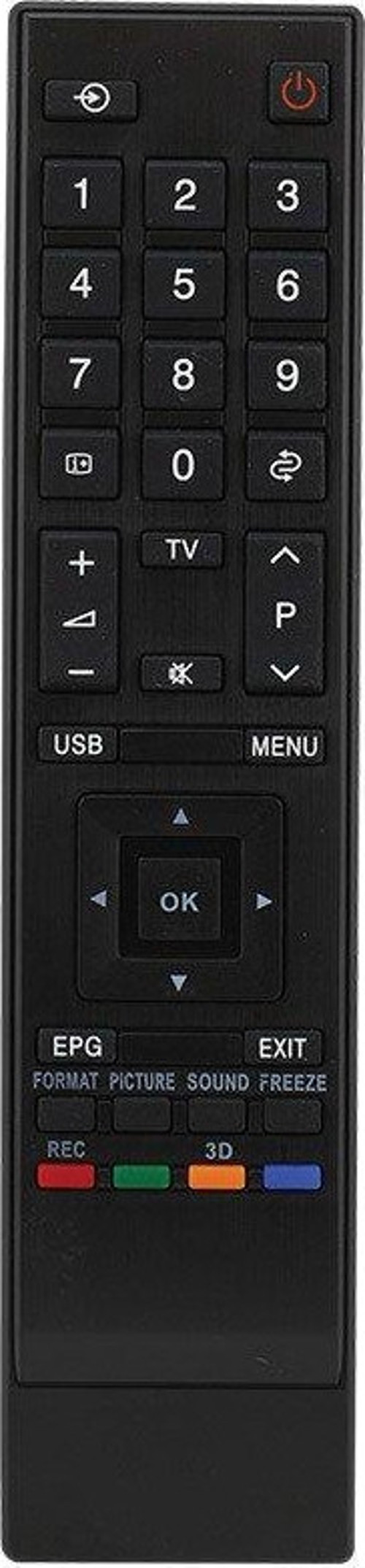 TOSHİBA Lcd Led Televizyon Kumandas Kare Göbekliı 3Dli