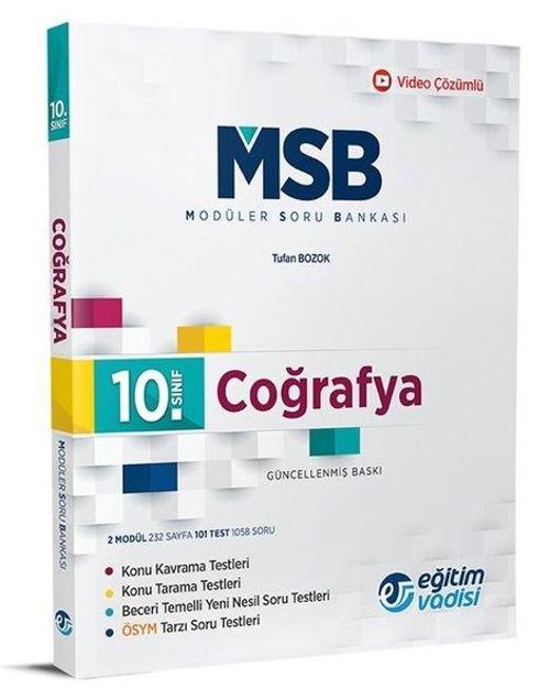 10.Sınıf Coğrafya Msb Modüler Soru Bankası
