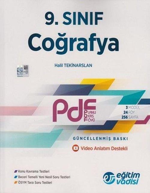 9.Sınıf Coğrafya  Pdf Planlı Ders Föyü Video Anlatım Destekli