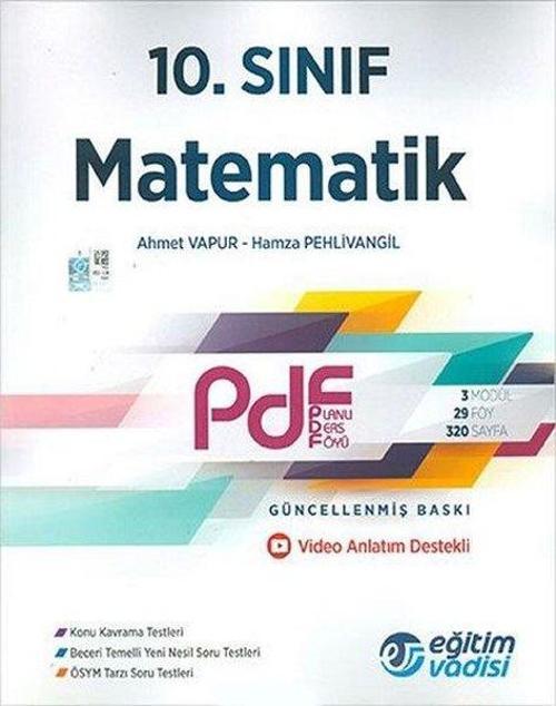 10.Sınıf Matematik  Pdf Planlı Ders Föyü Video Anlatım Destekli