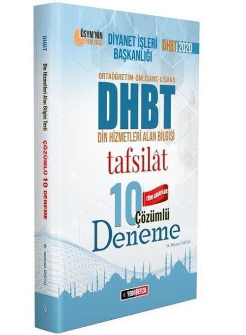 2020 DHBT Tafsilat Serisi Tüm Adaylar 10 Çözümlü Deneme