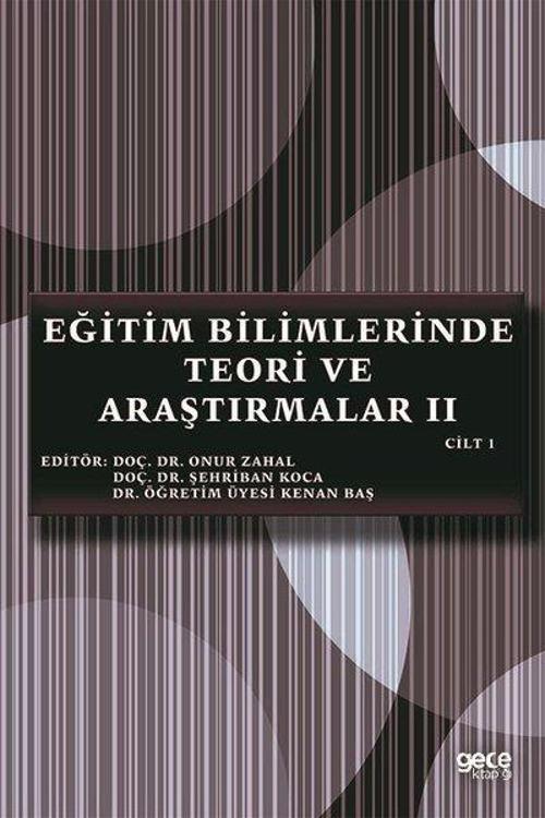 Eğitim Bilimlerinde Teori ve Araştırmalar 2 - Cilt 1