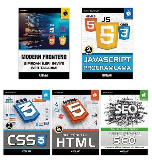 Modern Web Tasarım Seti 2 - 4 Kitap Takım