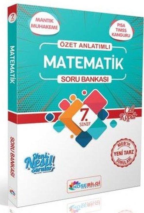 7. Sınıf Matematik Özet Bilgili Soru Bankası 
