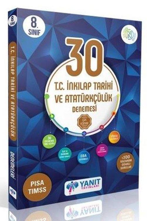 8. Sınıf T.C. İnkılap Tarihi ve Atatürkçülük 30'lu Branş Denemesi