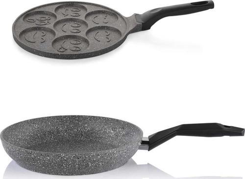 30 CM Granit Tava ve 26 CM Emoji Pankek Tavası