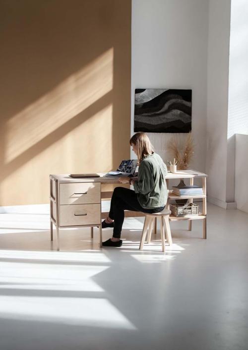 Cadenza Ahşap Çalışma Masası 180 x 50 Natural Renk Cpt4634-180