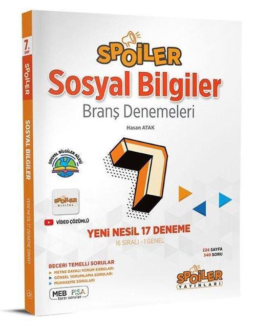 7.Sınıf Sosyal Bilgiler Branş Denemeleri