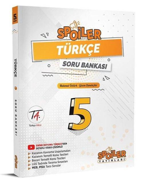 5.Sınıf Türkçe Spoiler Soru Bankası