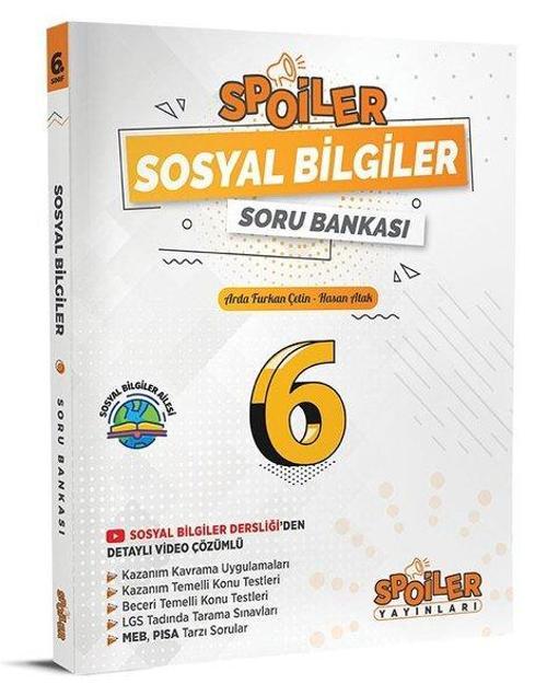 6.Sınıf Sosyal Bilgiler Spoiler Soru Bankası