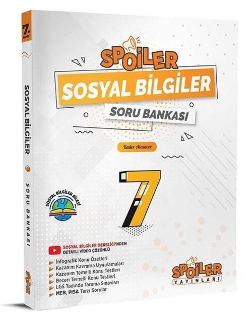 7.Sınıf Sosyal Bilgiler Spoiler Soru Bankası