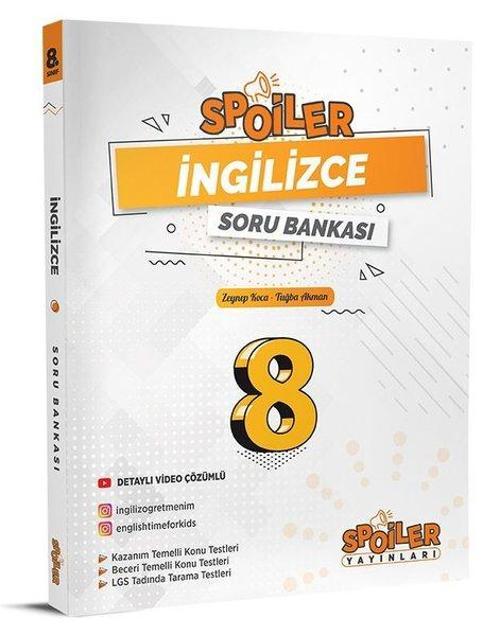 8.Sınıf İngilizce Spoiler Soru Bankası