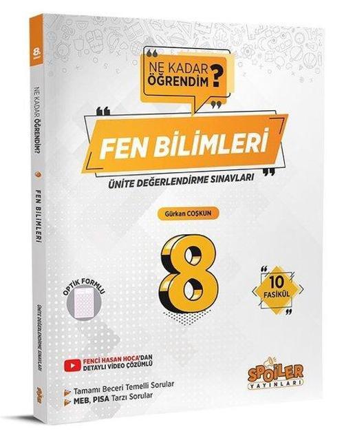 8.Sınıf Fen Bilimleri Ünite Değerlendirme Sınavı