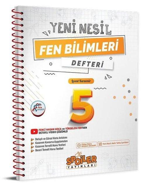 5.Sınıf Yeni Nesil Fen Bilimleri Defteri