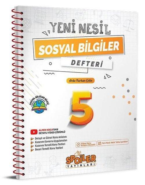 5.Sınıf Yeni Nesil Sosyal Bilgiler Defteri