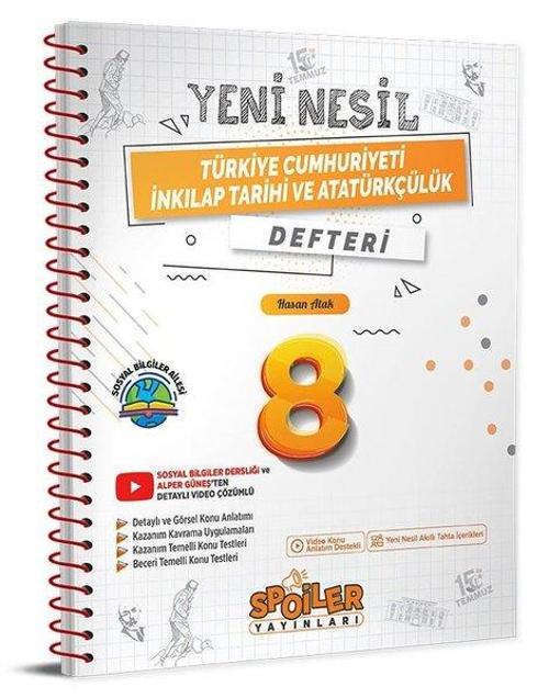 8.Sınıf Yeni Nesil T.C İnkılap Tarihi ve Atatürkçülük Defteri