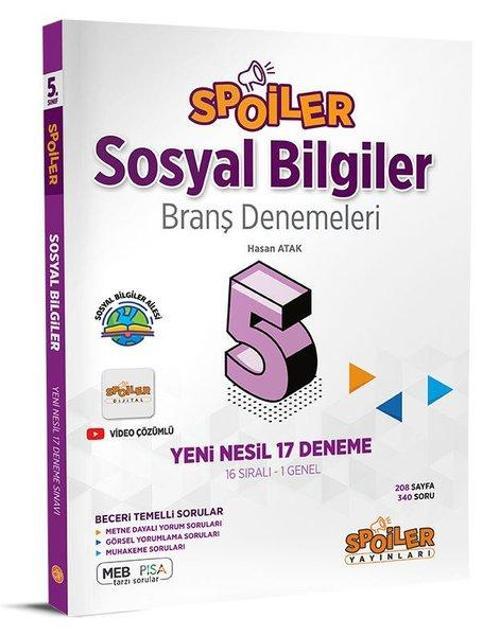 5.Sınıf Sosyal Bilgiler Branş Denemeleri