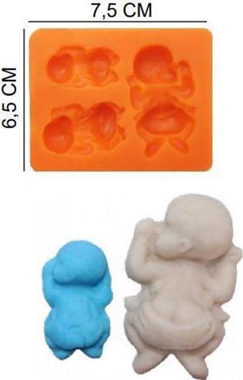 ŞEKER HAMUR KALIBI SİLİKON UYUYAN BEBEK 6,5*7,5 CM