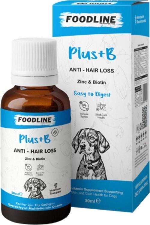 Köpekler için Plus +B Damla 50 ml | Tüy Sağlığını Destekleyici Biotinli Multivitamin