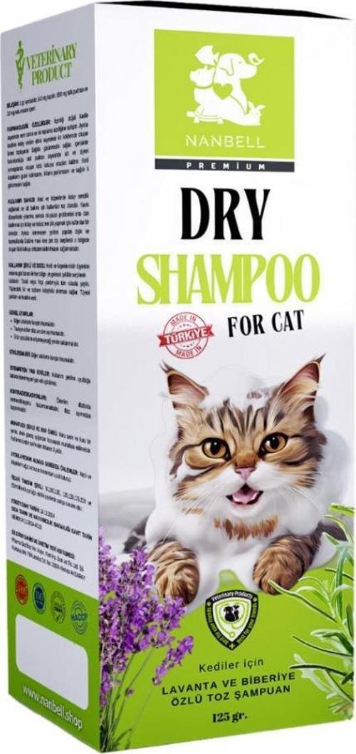 Premium Kedi Toz Şampuan Lavanta Kokulu 125 Gr