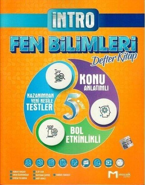 5.Sınıf Fen Bilimleri İntro Defter Kitap