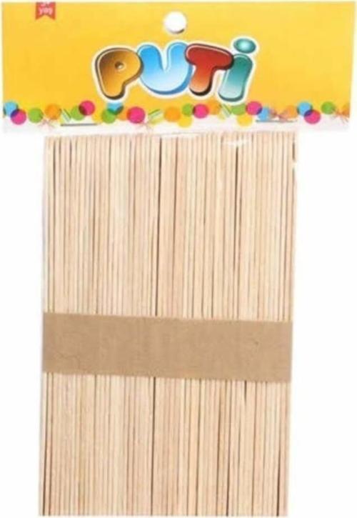 Ahşap Büyük Çubuk Natural 50 Li (12 Adet)