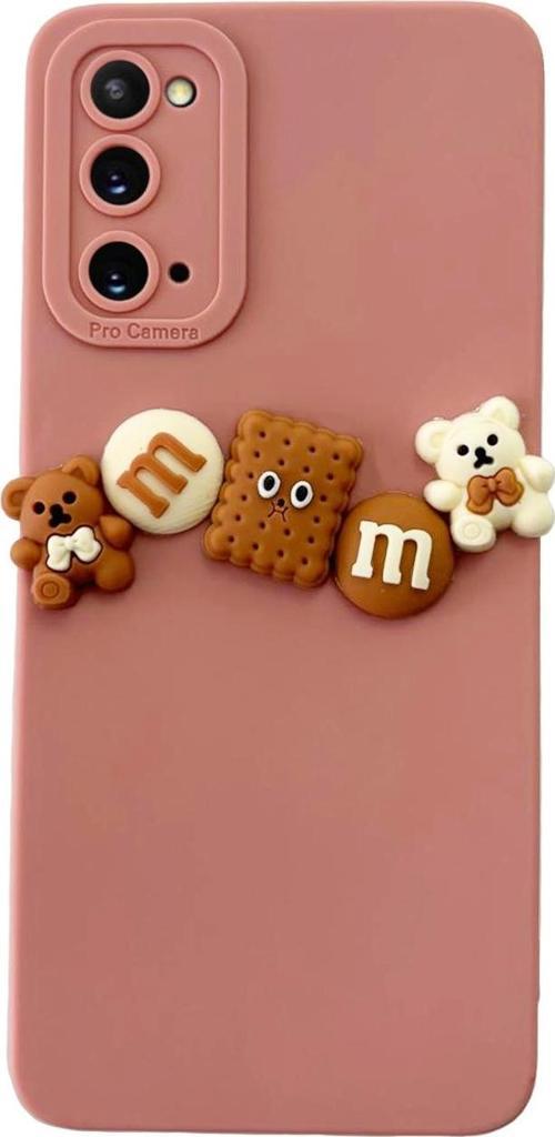 Samsung Galaxy S20 Kılıf 3D M Bear Kamera Korumalı Silikon Kapak