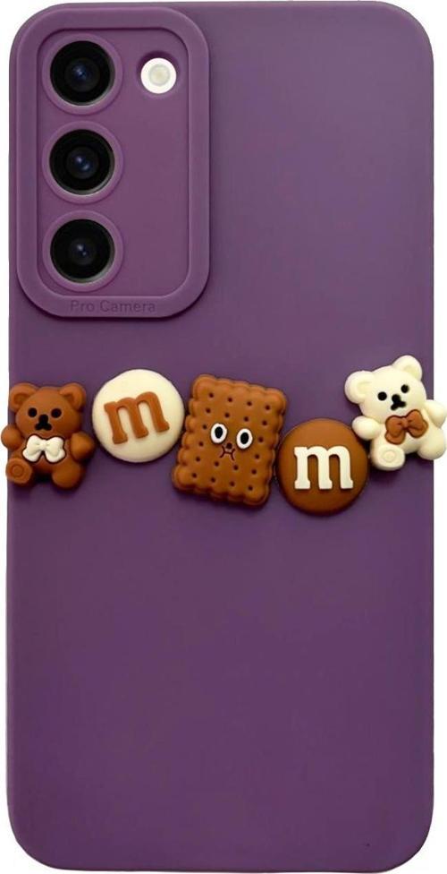 Samsung Galaxy S23 Plus Kılıf 3D M Bear Kamera Korumalı Silikon Kapak