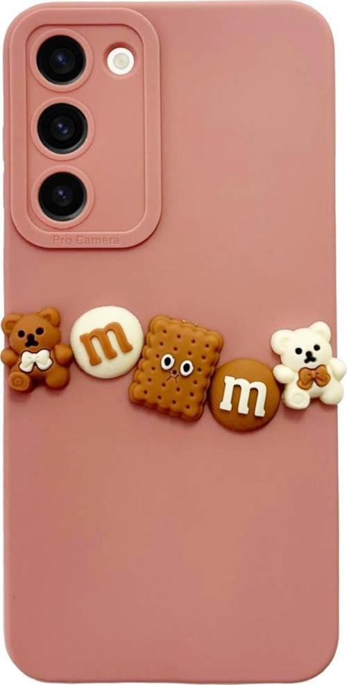 Samsung Galaxy S23 Plus Kılıf 3D M Bear Kamera Korumalı Silikon Kapak